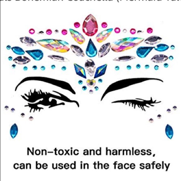 (E) Adhesive Facial Jewels - Picture 6 of 8